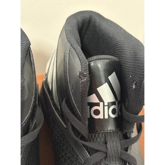 Adidas Men's Football Cleats Iron-Skin High Top Black & Silver Big Size US 16 - Picture 5 of 12